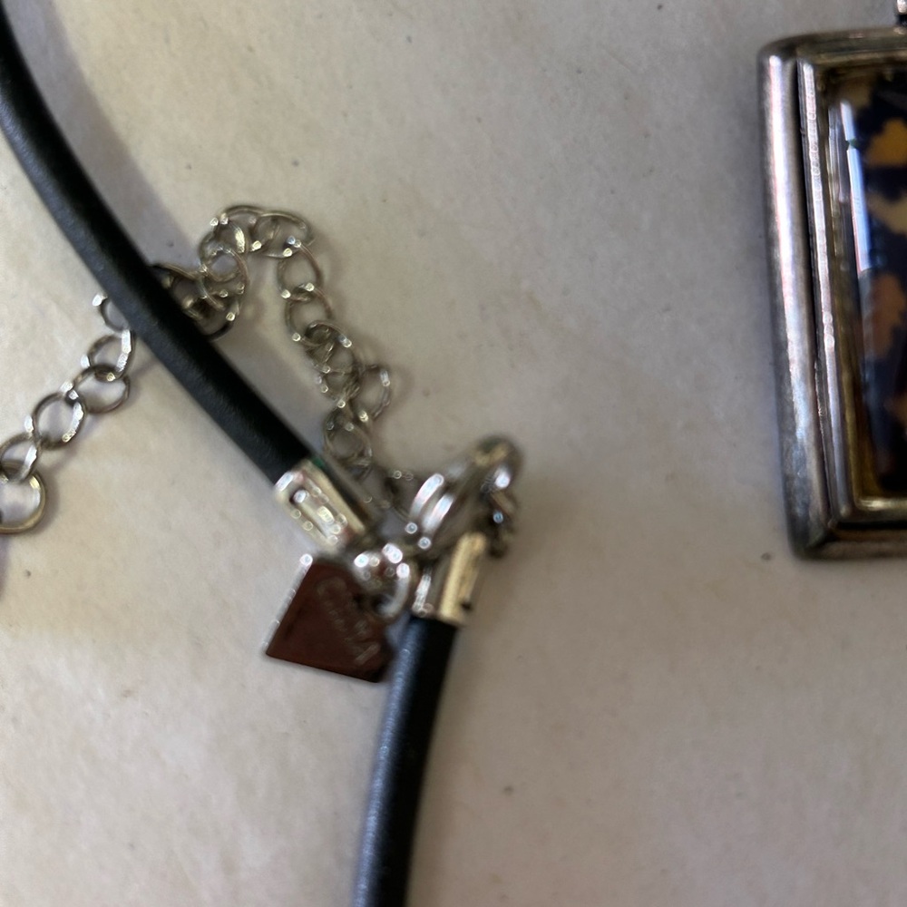 Leopard Print Pendant Necklace with Red Accent - Picture 5 of 5